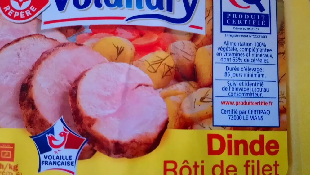 Rôti de filet dinde