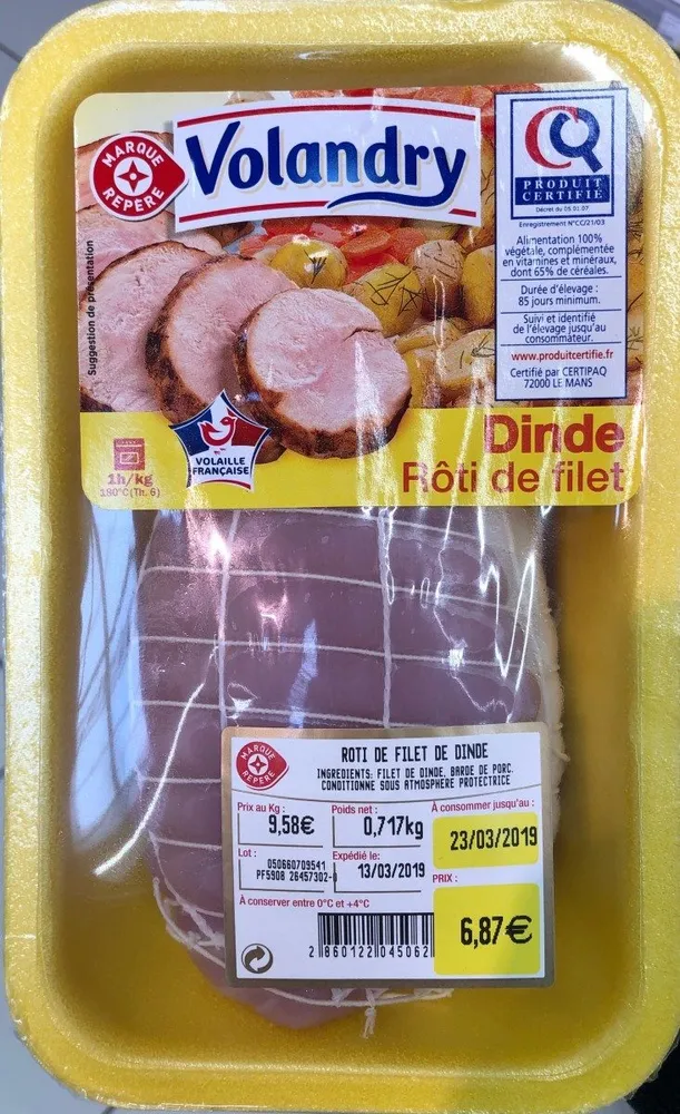 Roti de filet de dinde