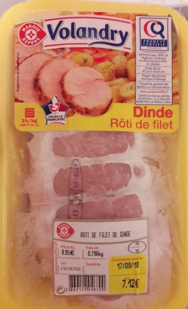 Dinde roti de filet