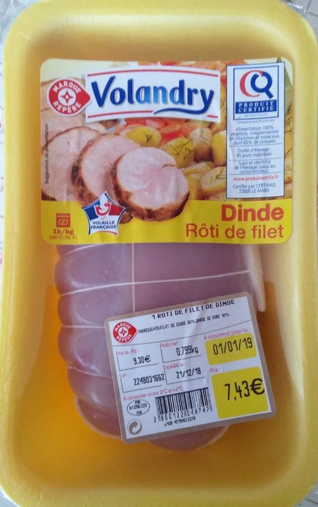 Roti de filet de dinde