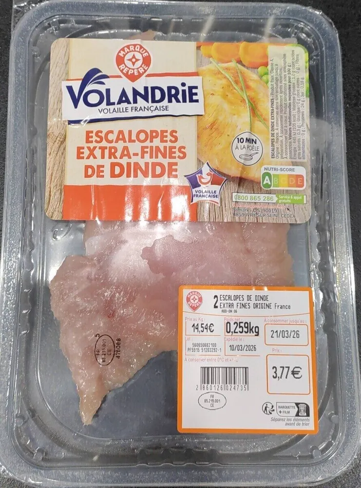 Escalopes Extra-Fines de Dine