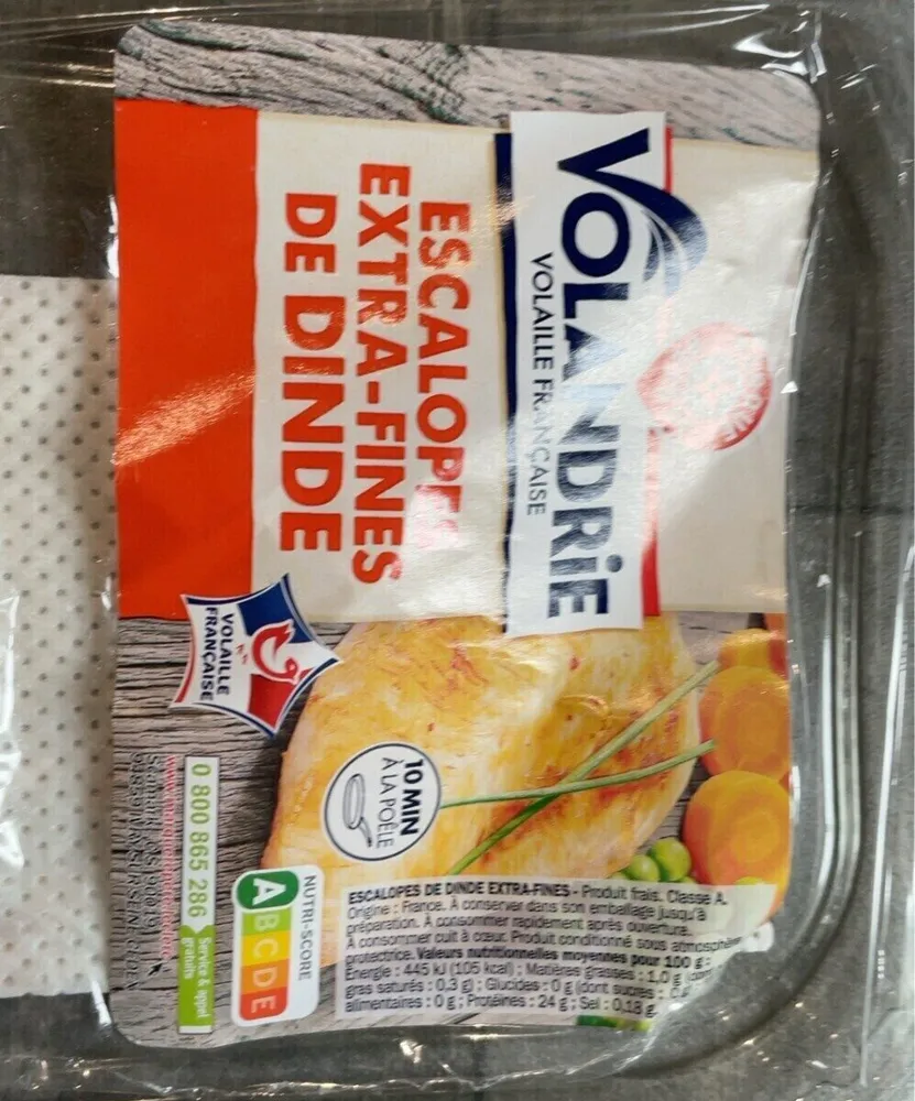 Escalopes extra-fines de dinde