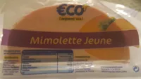 mimolette jeune au lait pasteurisé