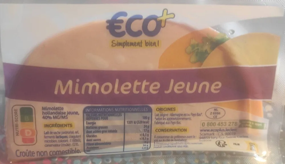 Fromage Mimolette hollandaise Fromage à pâte pressée non cuite