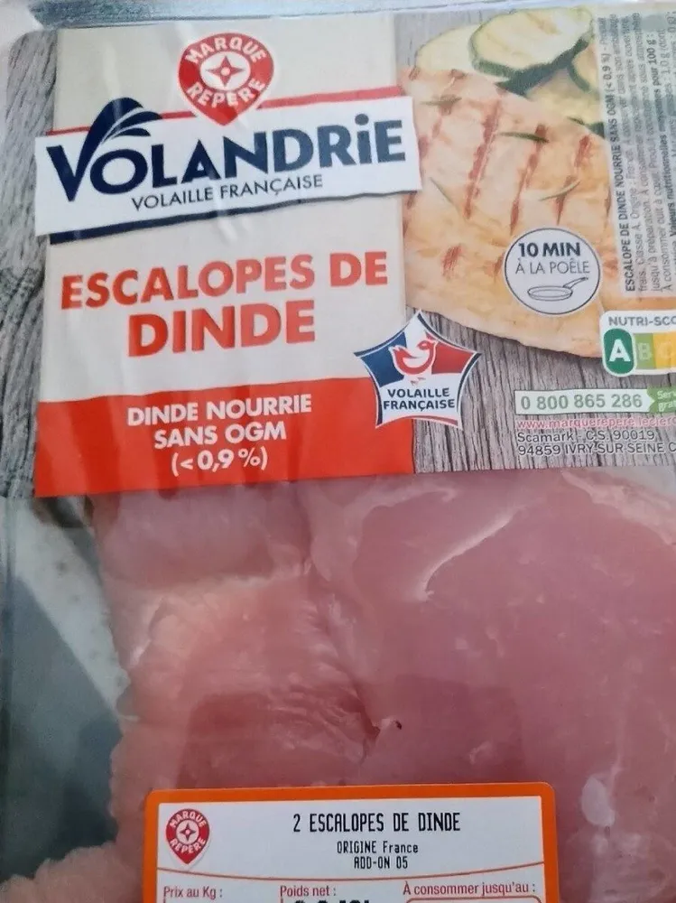 Escalopes de dinde