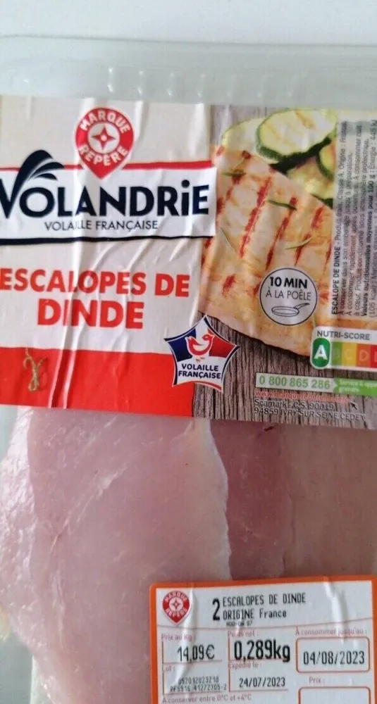 Escalope de dinde