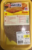 2 Escalopes à la dinde milanaise