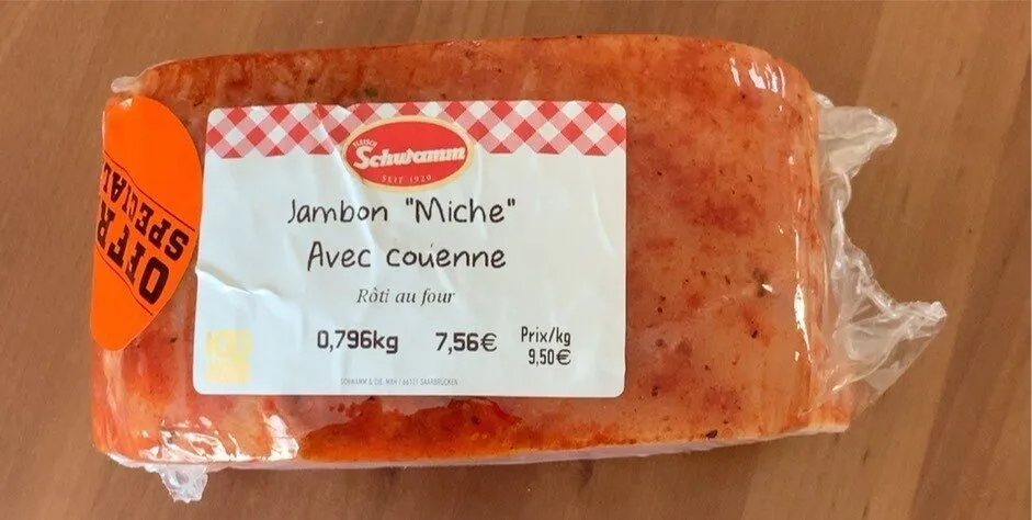 Jambon Miche avec couenne