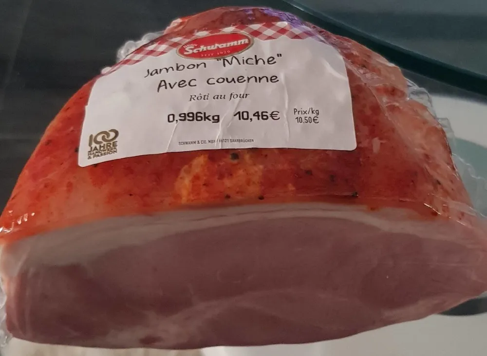 Jambon "miche"avec couenne