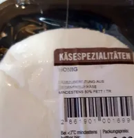 Honig Käsezubereitung aus Ziegenfrischkäse