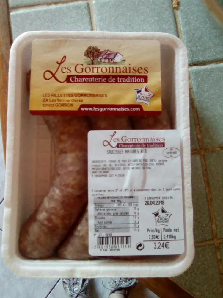 Saucisses natures