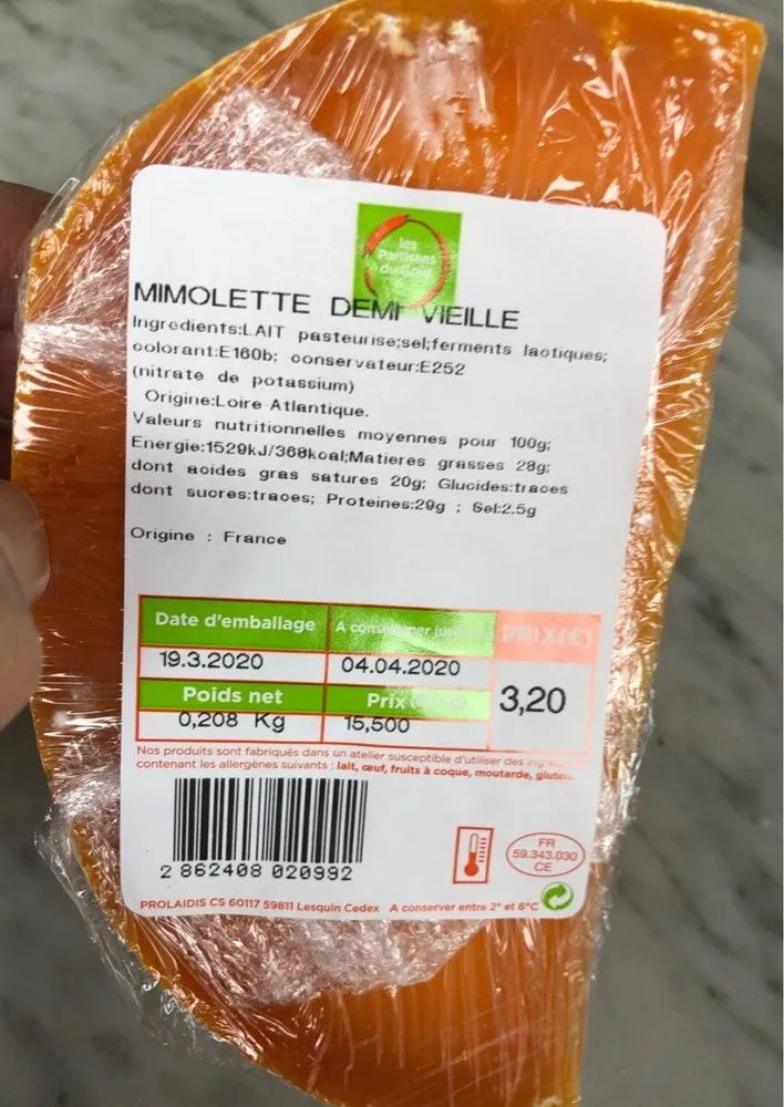 Mimolette demie vieille