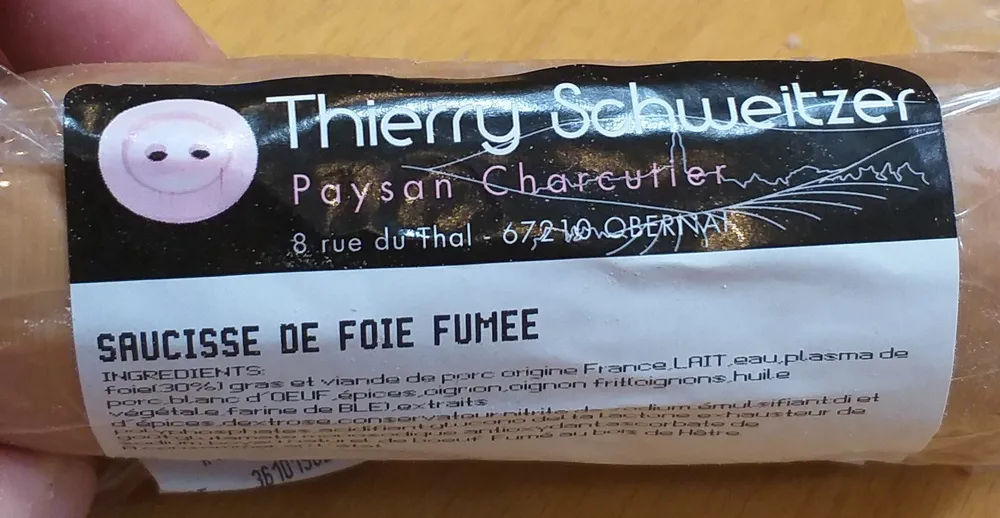 Saucisse de foie fumée