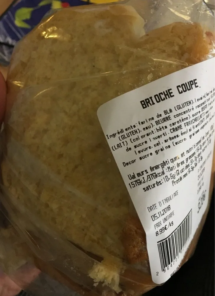 Brioche coupee