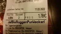 Ja! Natürlich Bio Roggen Pur Weckerl