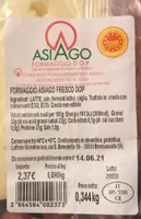 ASIAGO formaggio DOP