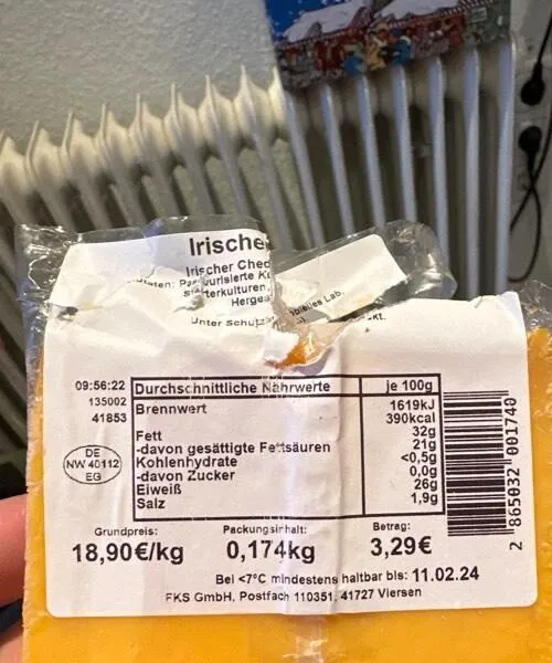 Irdischer Cheddar