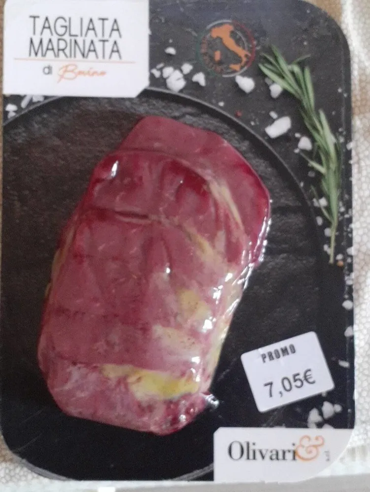 Tagliata marinata di bovino