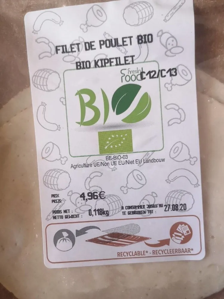 Filet de poulet bio