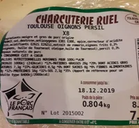 Saucisses Toulouse oignons persil