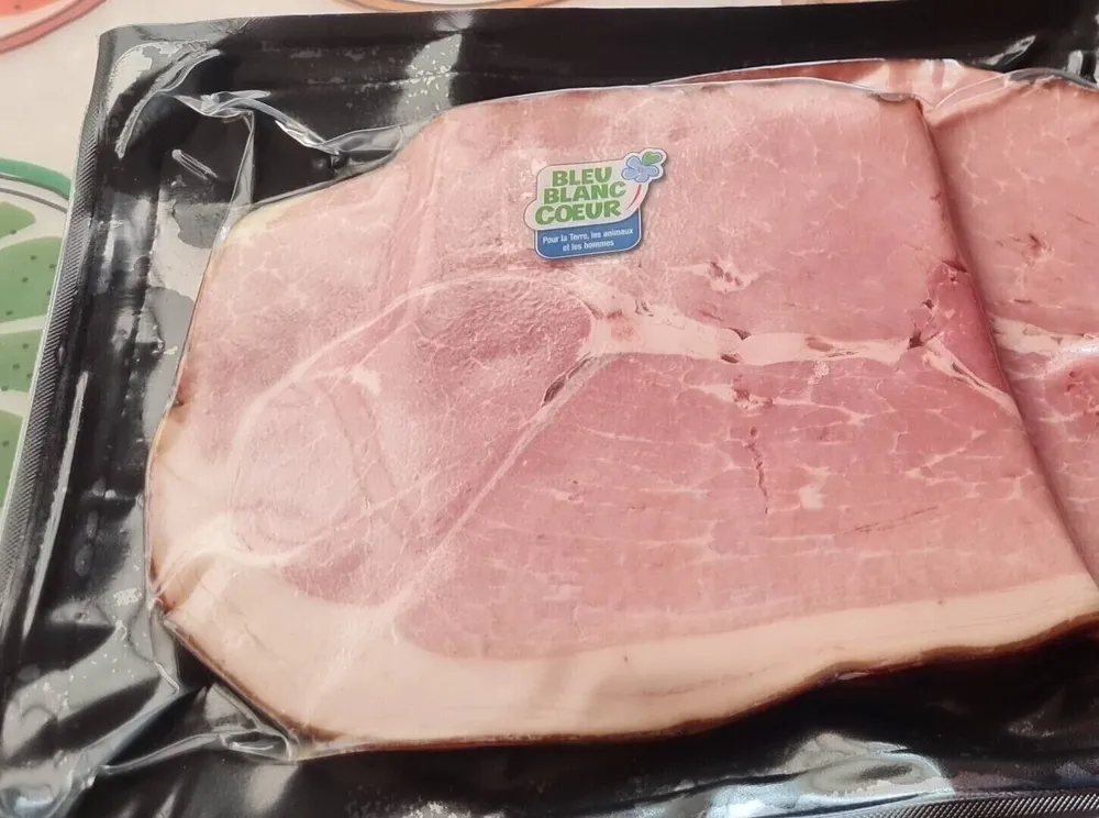 Jambon choix fumé tranche bbq à  poêler ou à griller