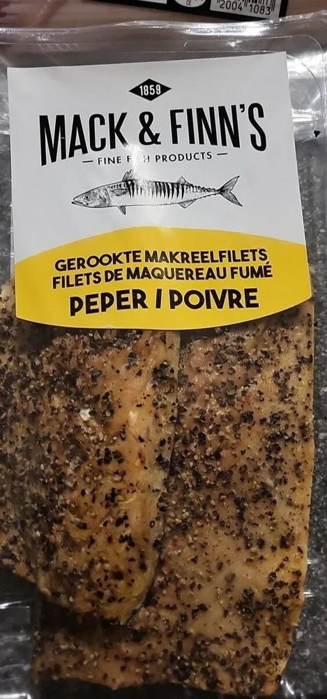 Filets de maquereau fumé poivre