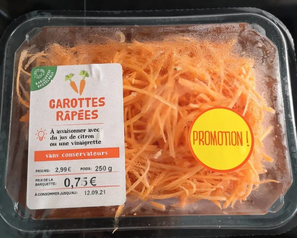 Carottes râpées