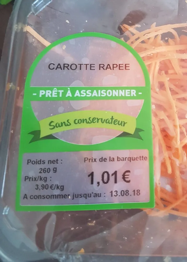 Carotte râpée