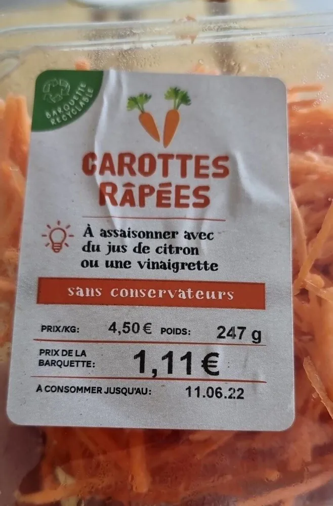 Carottes râpées