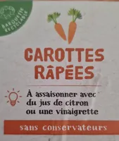Carottes râpées  sans conservateur