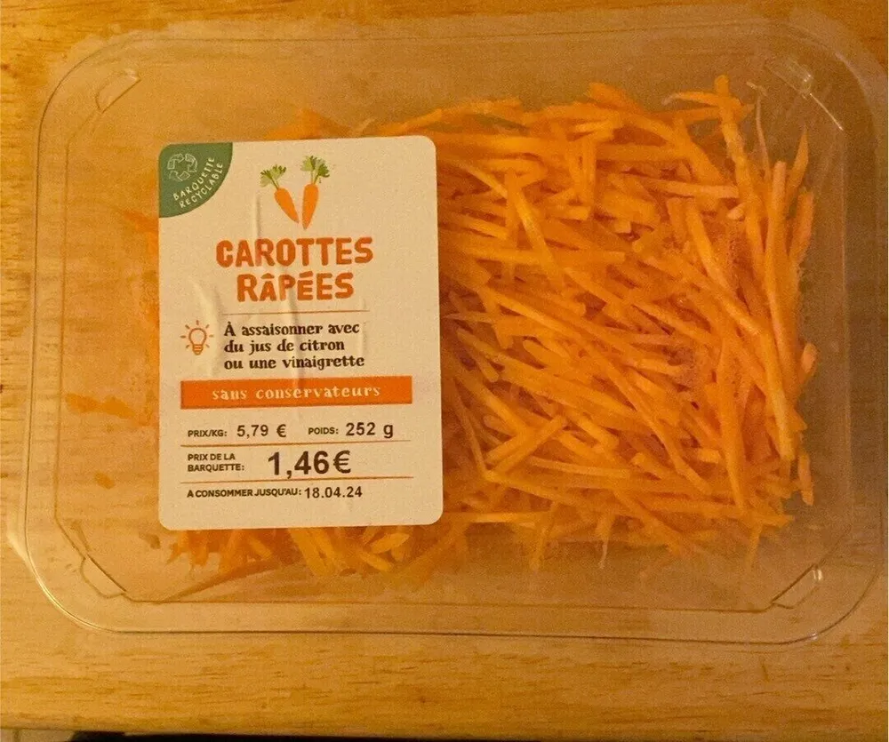 Carottes râpées