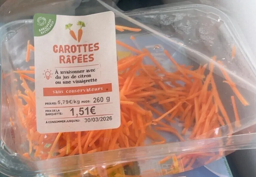 Carottes râpées