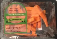 Batonnets de carotte