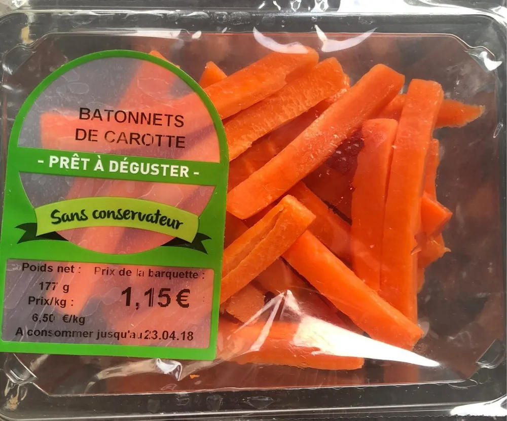 Batonnets de carotte