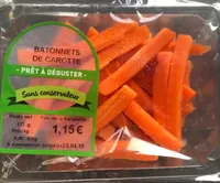 Batonnets de carotte