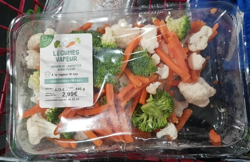 Légumes vapeur