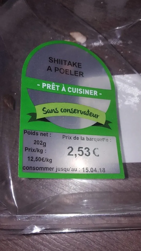 Shiitake a poeler