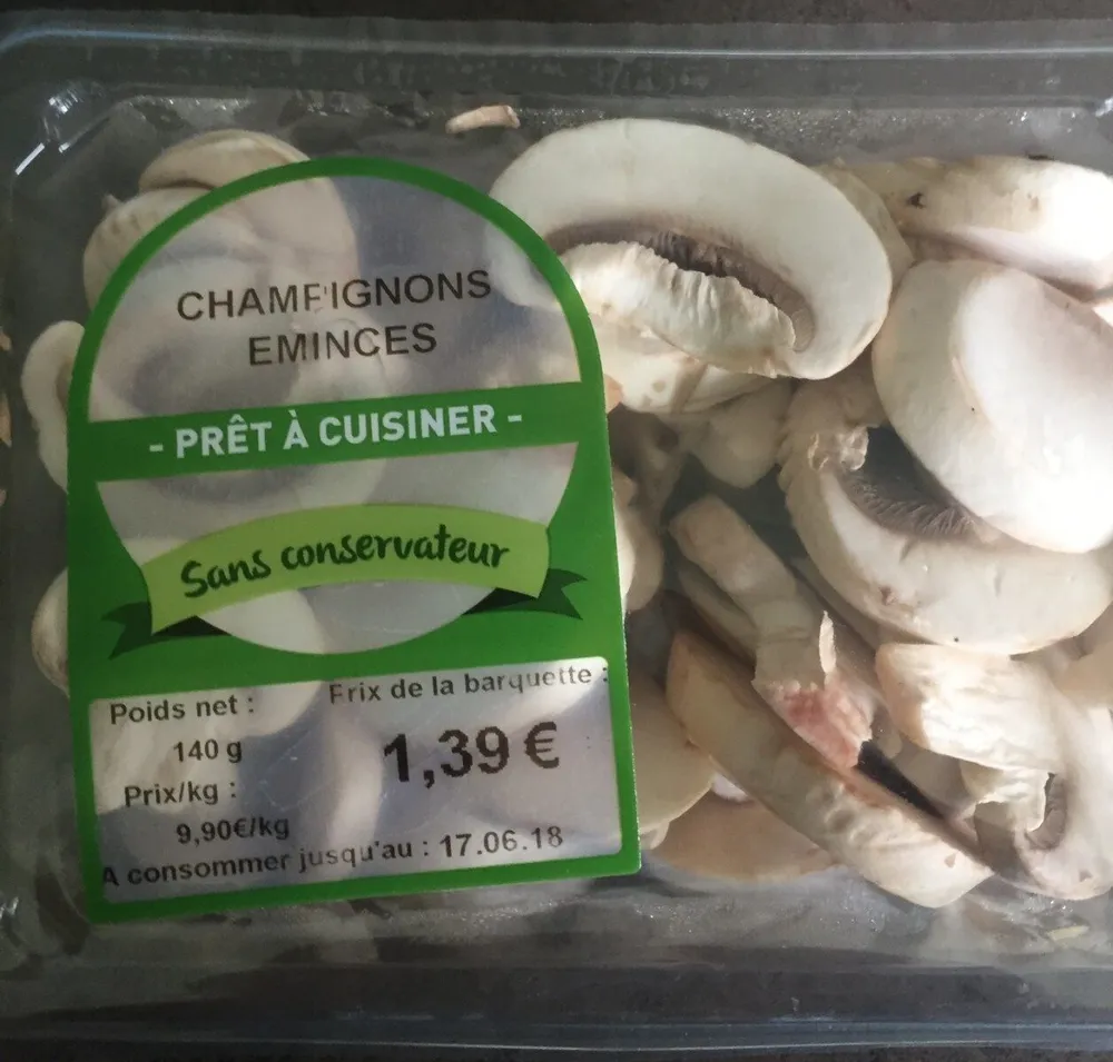 Champignons eminces