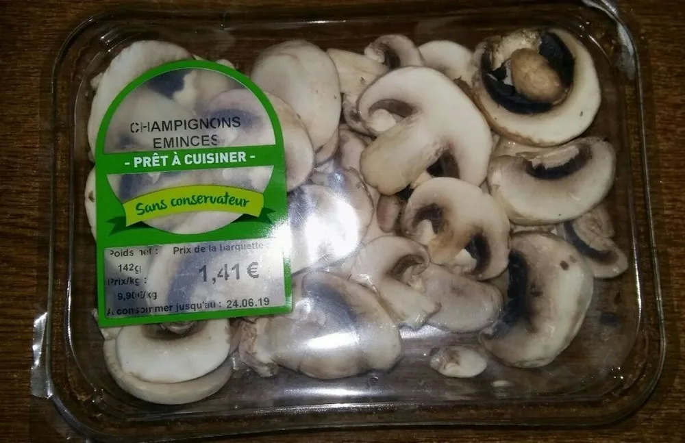 Champignons émincés