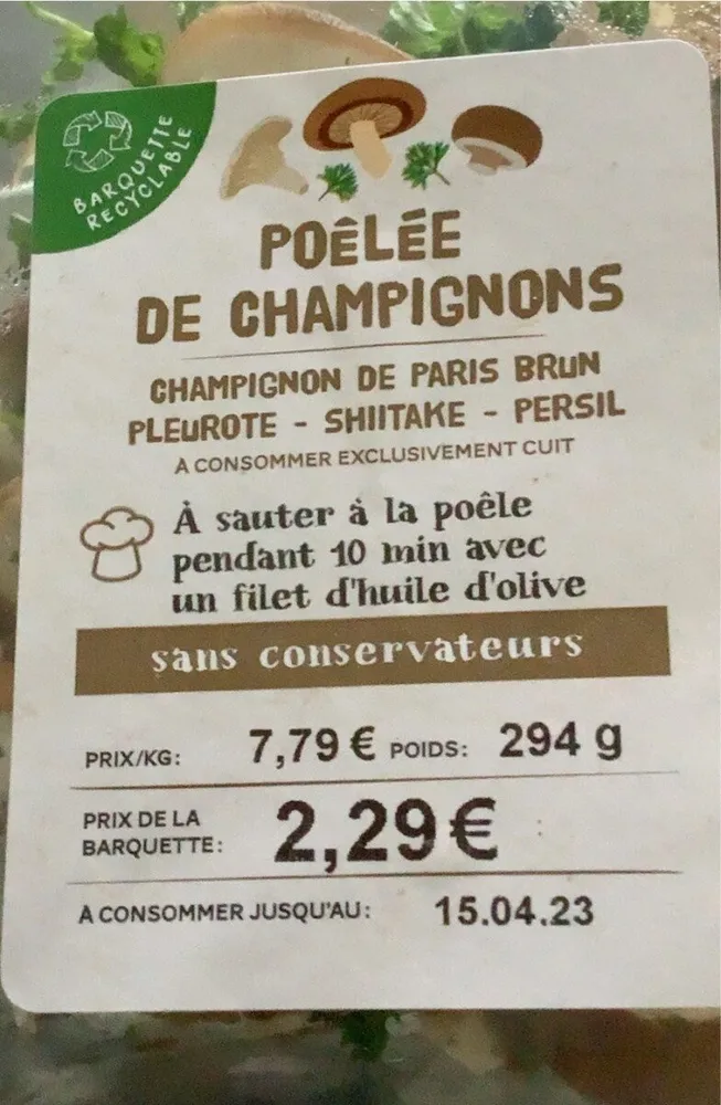 Poelee de chzmignond