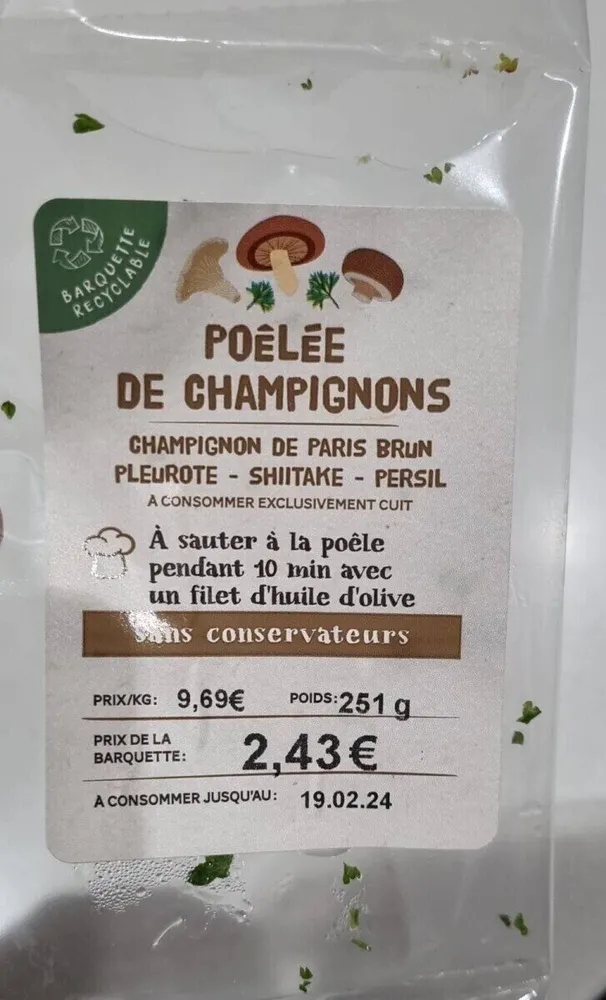 Poêlée de champignons