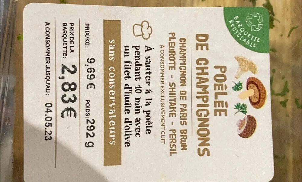 Poêlée de champignons