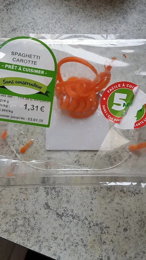Spaghetti carotte