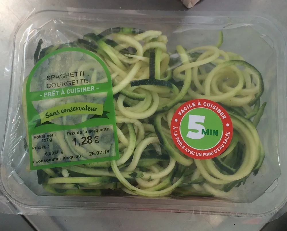 Spaghetti courgette