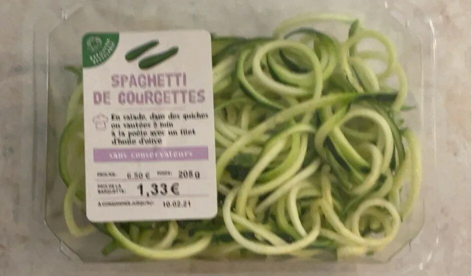 Spaghetti de courgettes