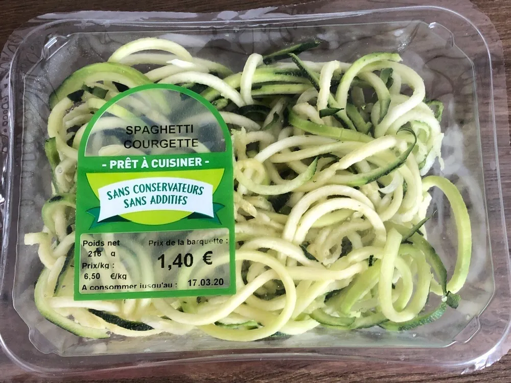 Spaghetti courgette