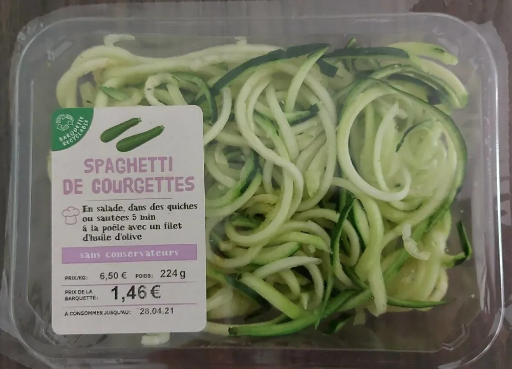 Spaghetti de courgette
