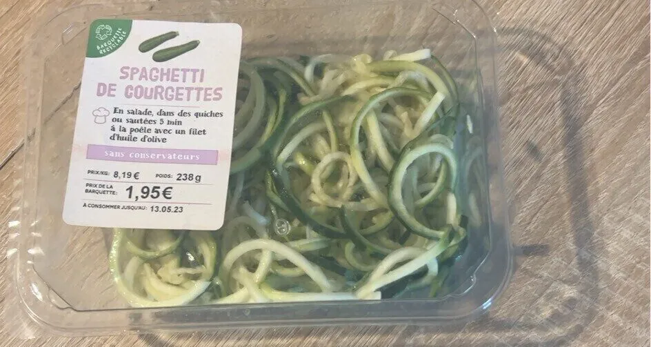 Spaghettis de courgettes