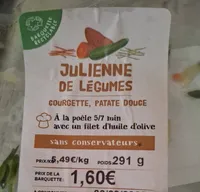 Julienne de légumes