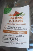Julienne de legumes